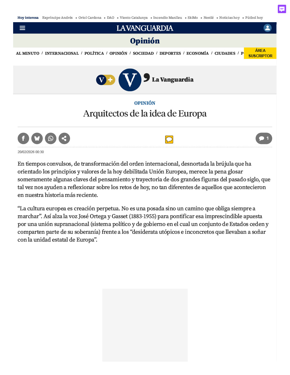 Arquitectos de la idea de Europa