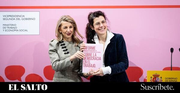 Yolanda Díaz propone extender la democracia en el trabajo como forma de completar la Transición